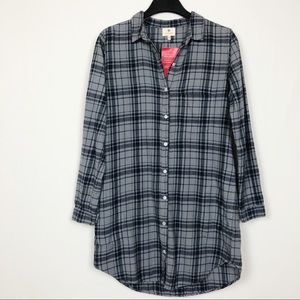 Sundry | Plaid Flannel Shirt Dress